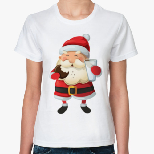 Классическая футболка Eating Santa