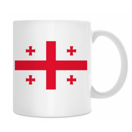 Кружка с принтом 'Флаг Грузии'