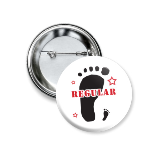 Значок 37мм с принтом Regular