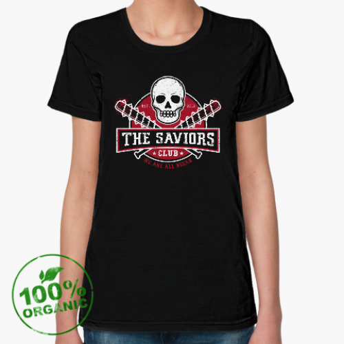 Женская футболка из органик-хлопка Walking Dead The Saviors TWD