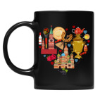 Кружка цветная UV-DTF