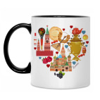 Кружка двухцветная