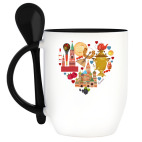 Кружка с ложкой