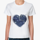 Женская футболка, белая