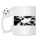 Кружка с футбольным мячиком