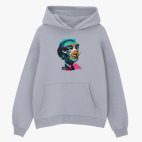 Толстовка худи оверсайз