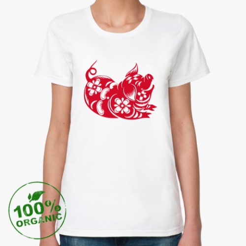 Женская футболка из органик-хлопка Символ года