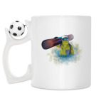 Кружка с футбольным мячиком