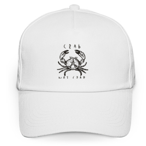 Кепка бейсболка с принтом Краб