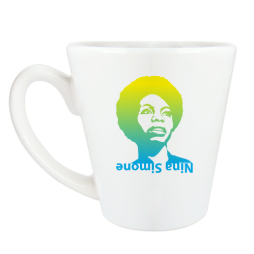 Чашка Латте с принтом Nina Simone