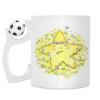 Кружка с футбольным мячиком