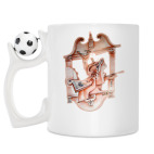 Кружка с футбольным мячиком