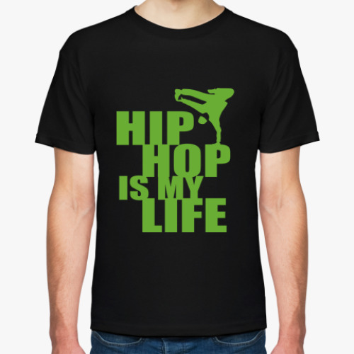Футболка с принтом  Hip Hop my life