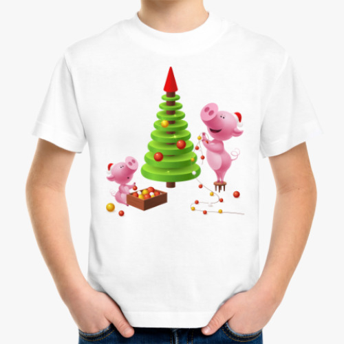 Детская футболка год Свиньи