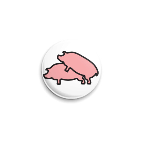 Значок 25мм Хрю