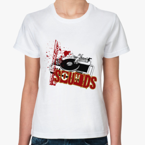 Классическая футболка с принтом Sounds