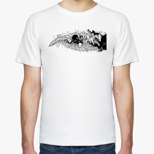 Футболка с принтом Поглощение