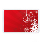 Магнит 7,5 x 5,1 см Ёлка и игрушки