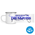 Кружка металлическая белая (круговая запечатка)