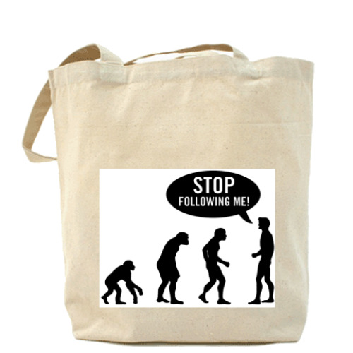 Сумка шоппер с принтом Evolution