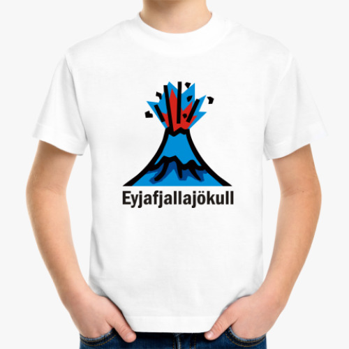 Детская футболка Вулкан