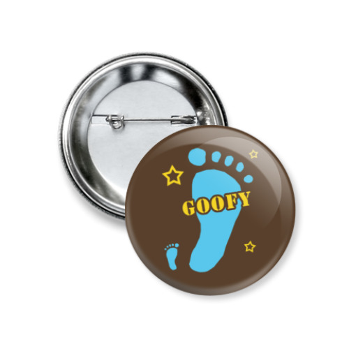 Значок 37мм с принтом Goofy
