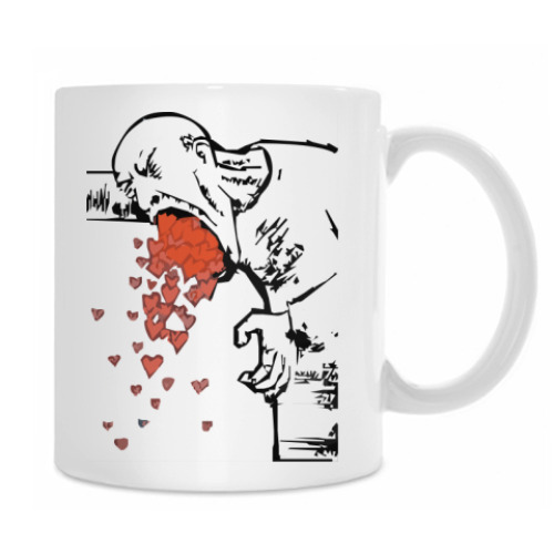 Кружка с принтом я плююсь любовью