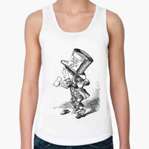 Женская майка с принтом  'Шляпник'