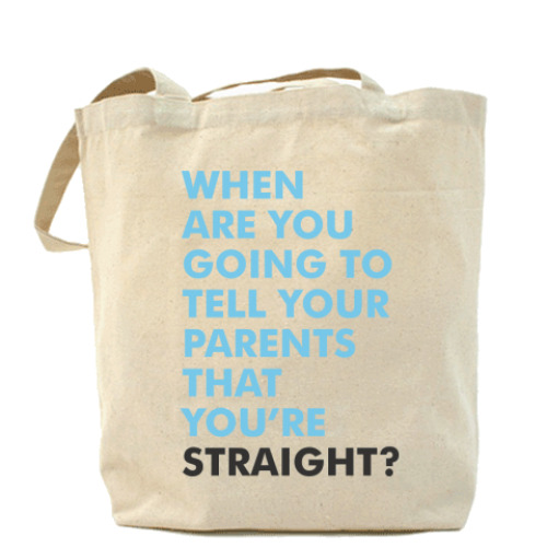 Сумка шоппер с принтом Straight