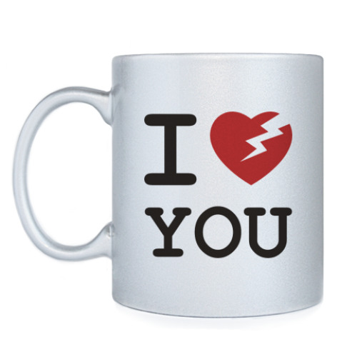 Кружка с принтом I hate you
