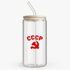 Банка с бамбуковой крышкой