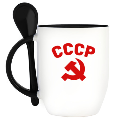 Кружка с ложкой СССР