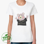 Женская футболка органик