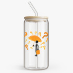 Банка с бамбуковой крышкой