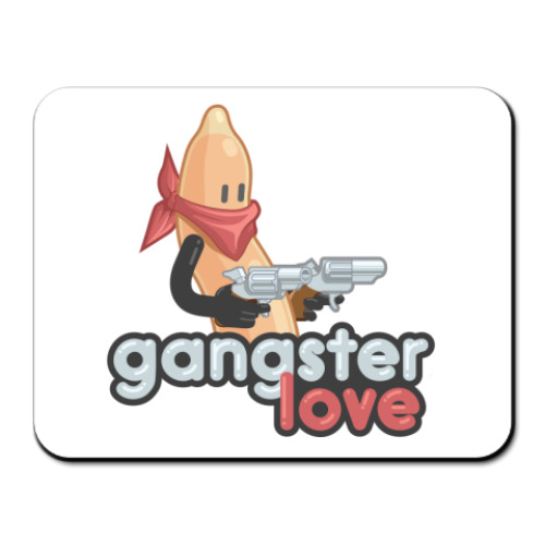 Коврик для мыши с принтом  Gangster Love