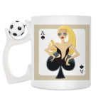 Кружка с футбольным мячиком