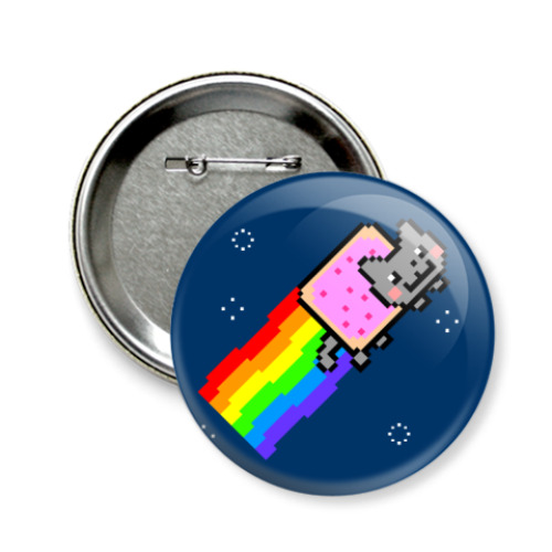 Значок 58мм  Nyan Cat