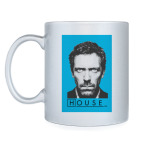 Кружка серебристая HOUSE