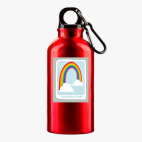 Металлическая бутылка 400 мл UV-DTF