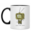 Кружка двухцветная