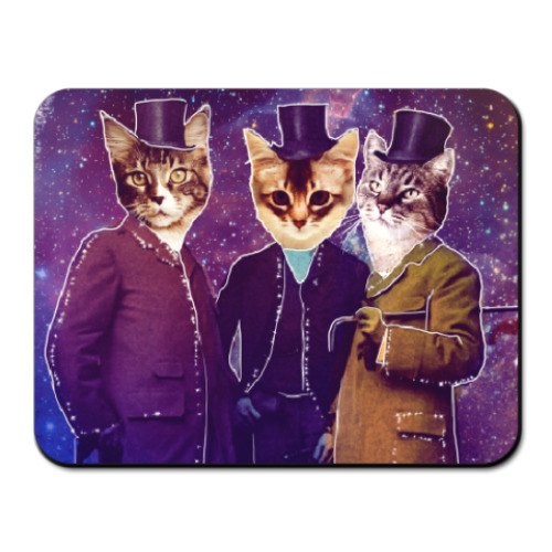 Коврик для мыши Три космических кота