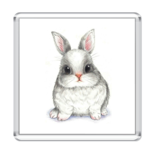 Магнит с принтом Rabbit