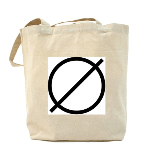 Сумка шоппер с принтом Пустое множество