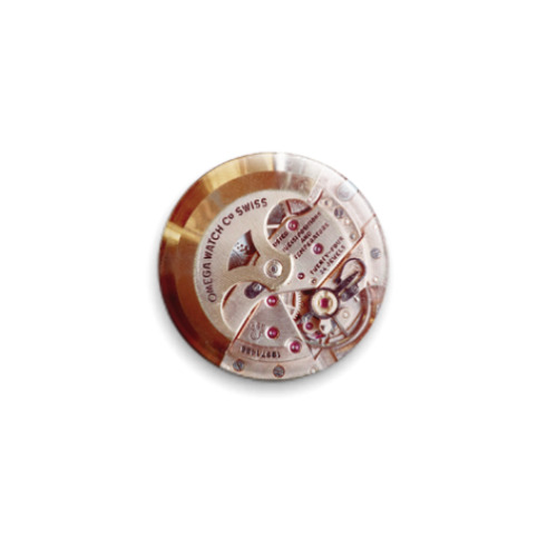 Значок 25мм с принтом  Часовой механизм