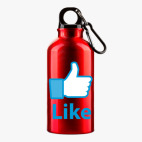 Металлическая бутылка 400 мл UV-DTF