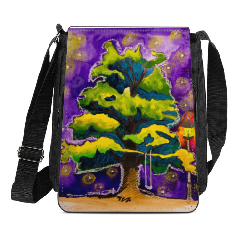 Сумка-планшет с принтом "Ночь"