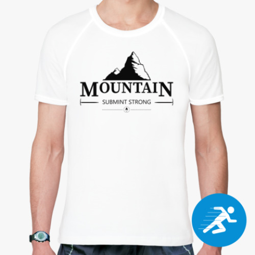Спортивная футболка Горы. Знак.(Mountain)
