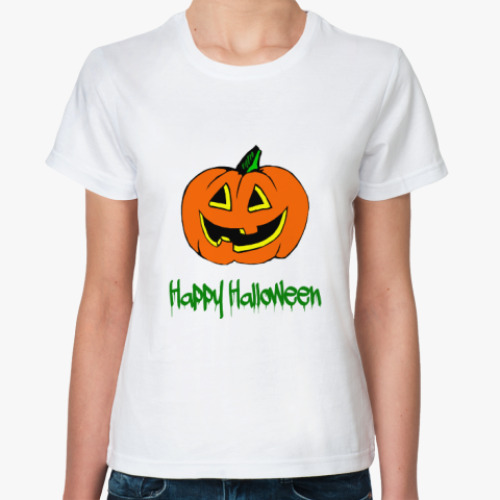 Классическая футболка Happy Halloween
