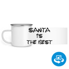 Кружка металлическая белая (круговая запечатка)