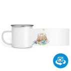 Кружка металлическая белая (круговая запечатка)